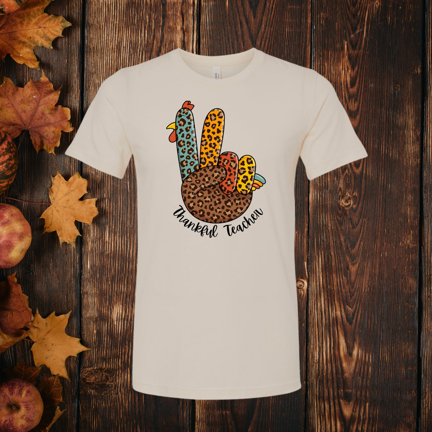 THANKFUL TEACHER 🦃 Adult T-Shirt