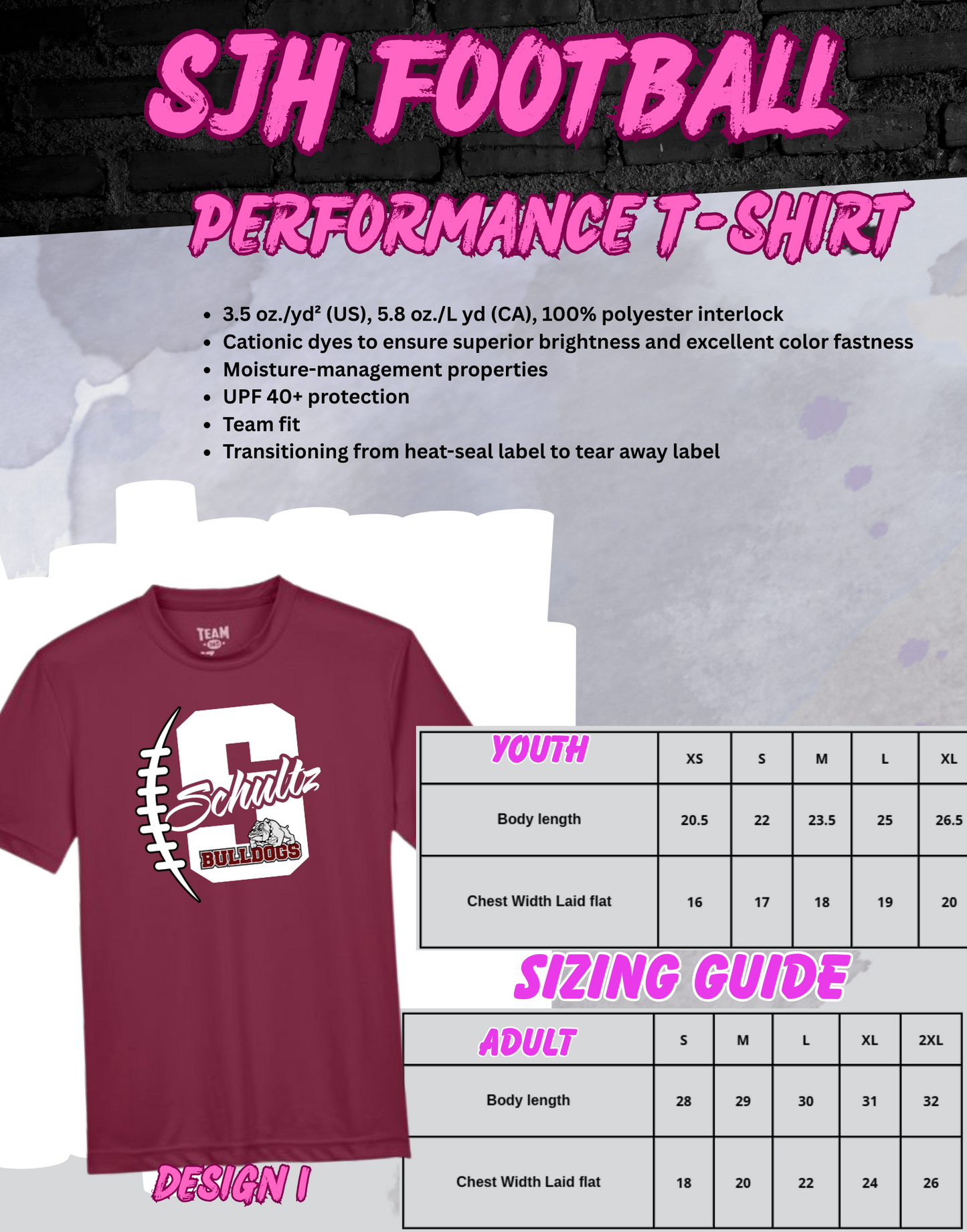 2025-26 SJH Football (design 1) T-Shirt