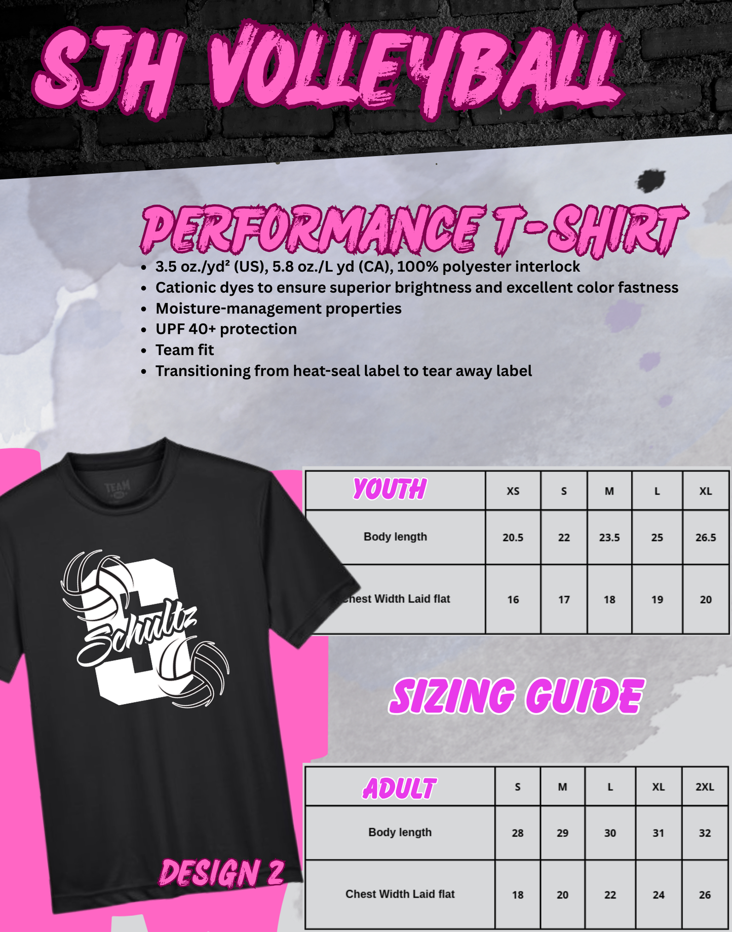 2025-26 SJH Volleyball (design 2) T-Shirt