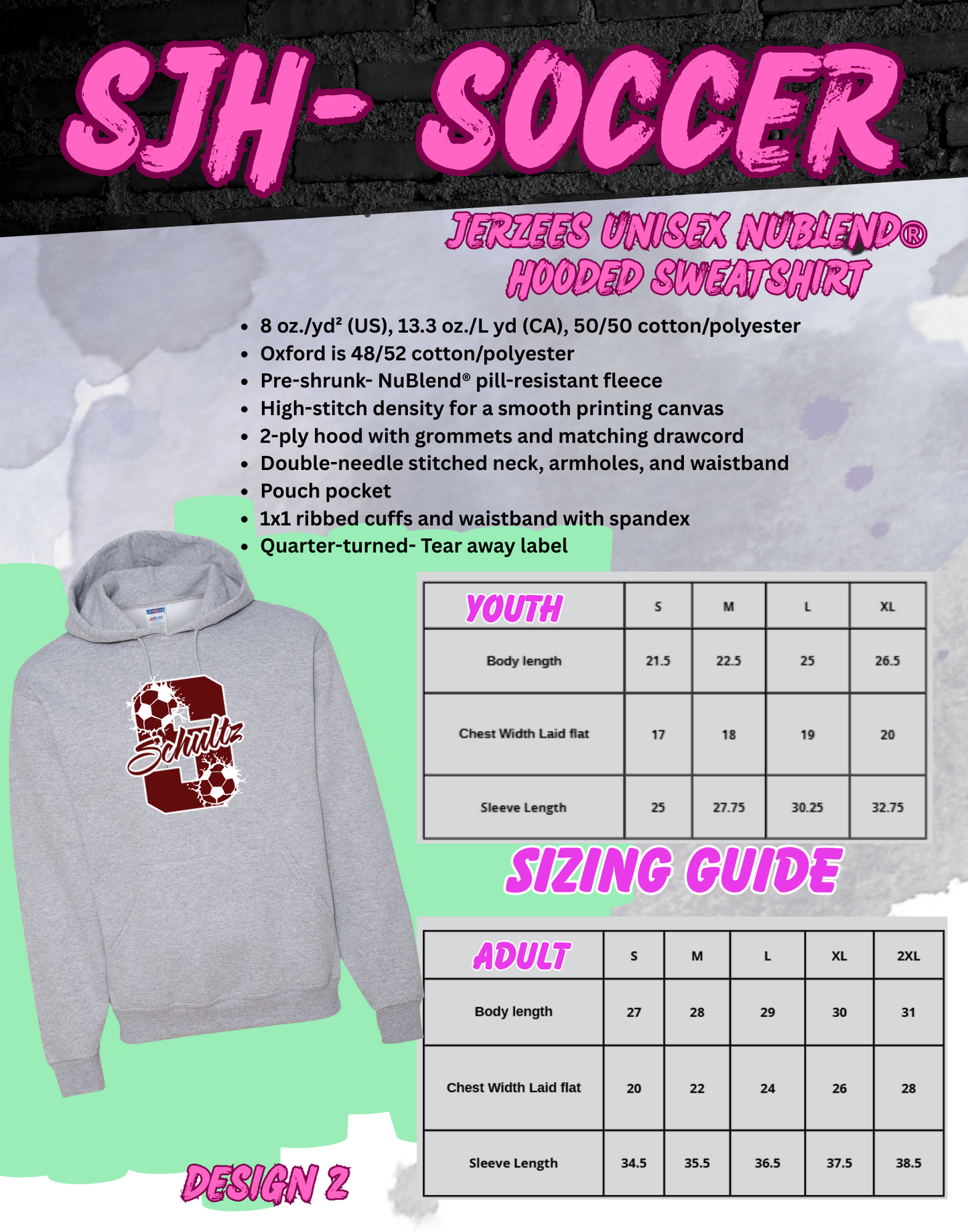 2025-26 SJH Soccer (design 2) Hoodie