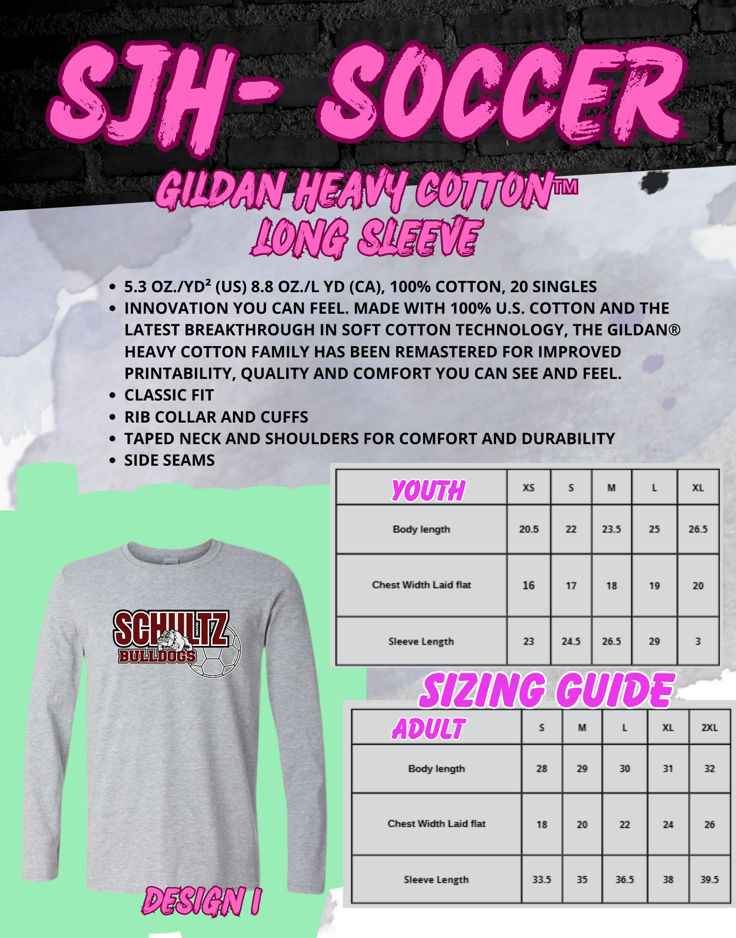 2025-26 SJH Soccer (design 1) Long Sleeve