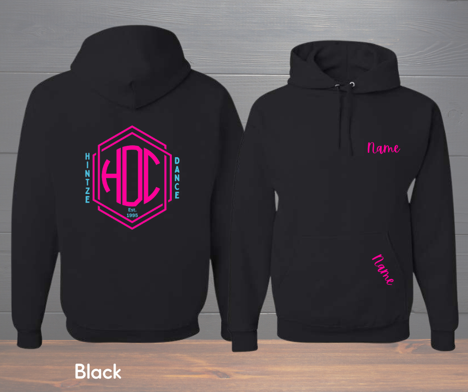 EMBROIDERED Adult Hintze Dance Monogram Hooded Sweatshirt