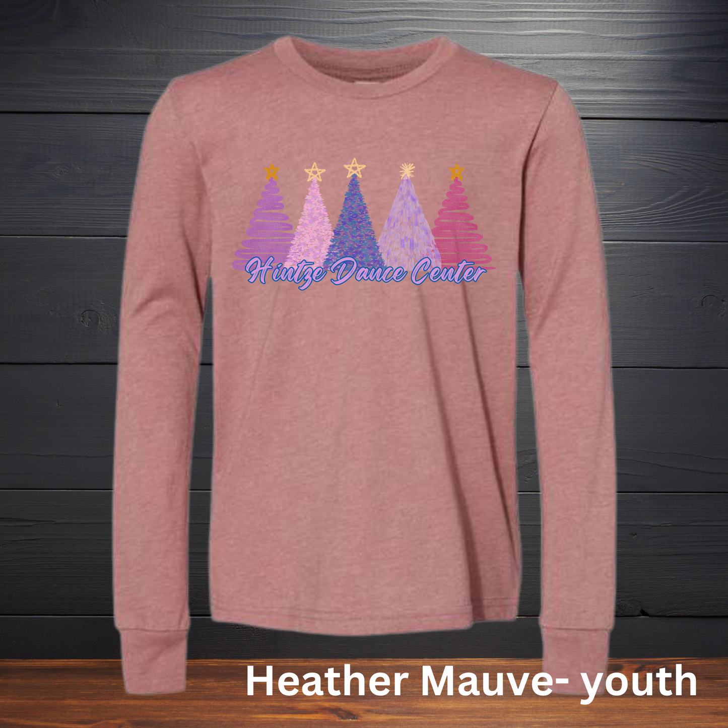 Youth LONG SLEEVE T-Shirt- Hintze Christmas- Trees
