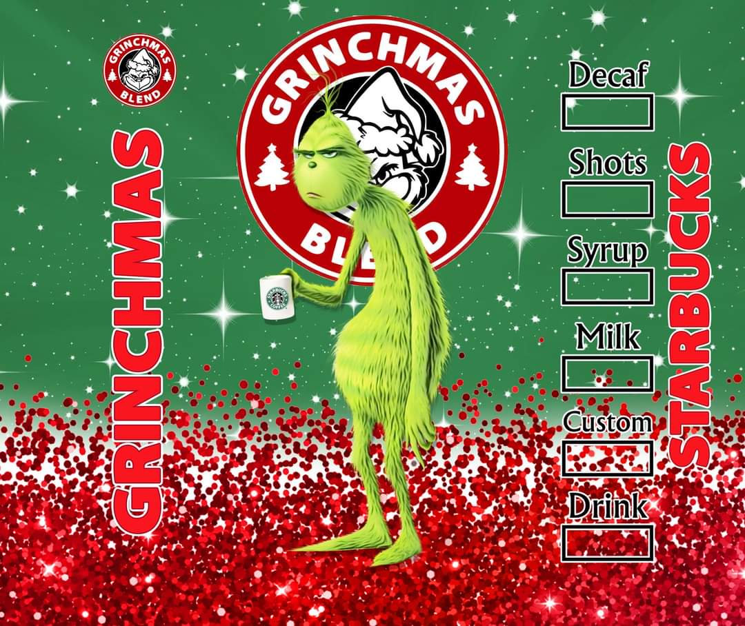 Grinch coffee 20 oz Skinny Tumbler
