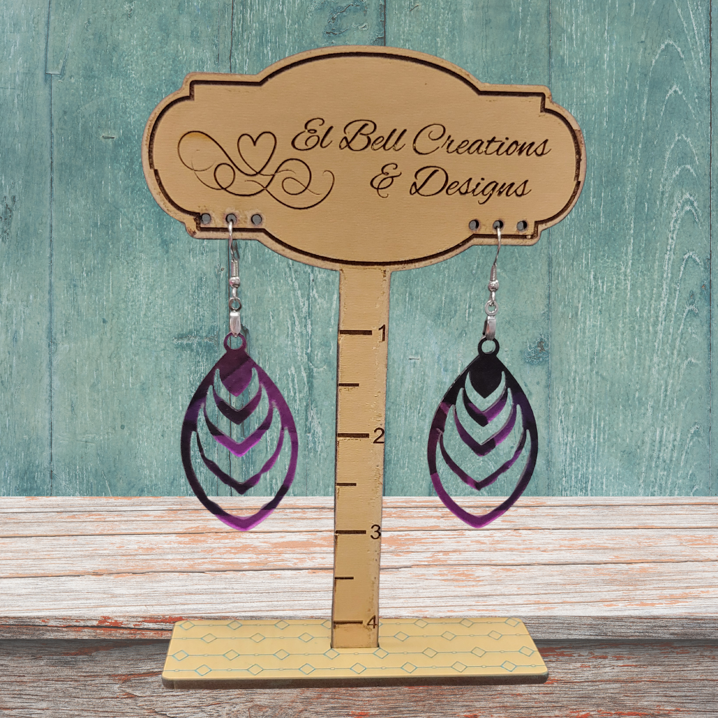 Dark Purple Earrings
