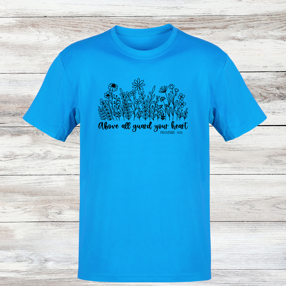 Above all with flowers t-shirt