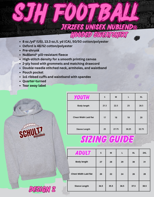 2025-26 SJH Football (design 2) Hoodie