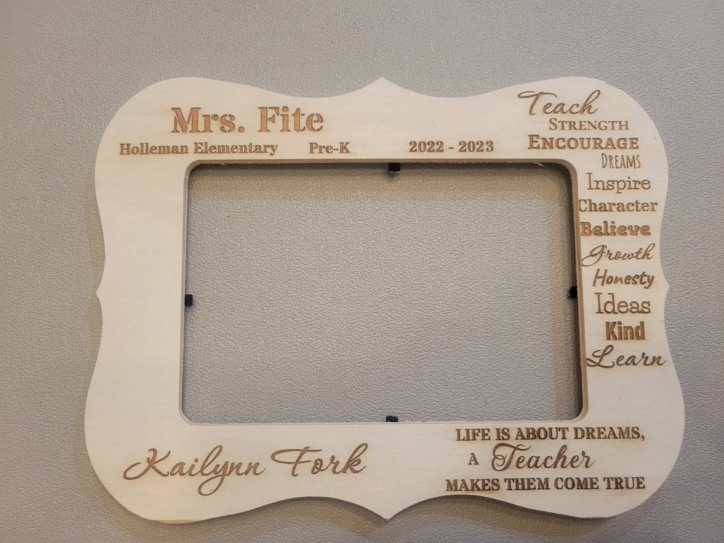 Customizable Teacher Gift Picture Frames