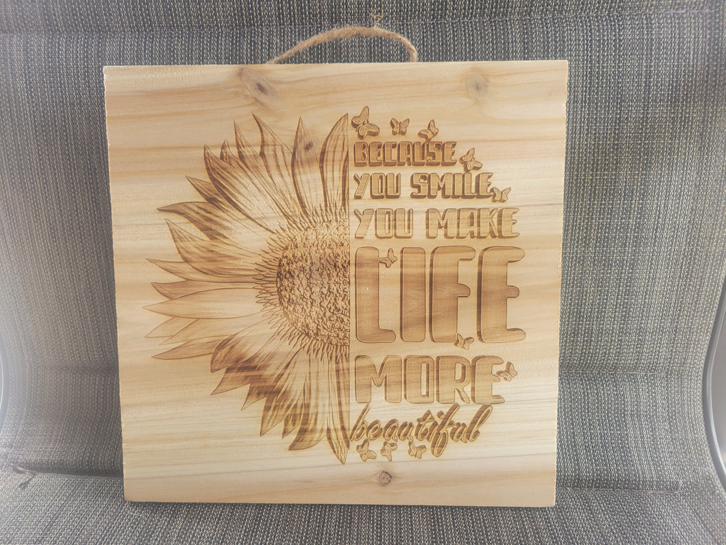 10x10 Wooden Engraved Sign