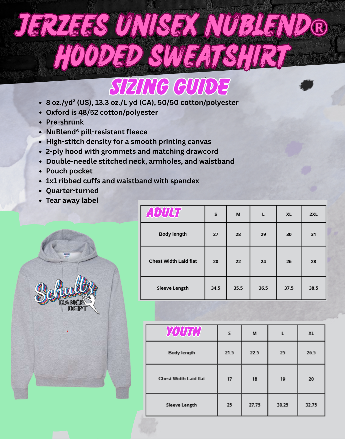 2025-26 SJH Dance Hooded Sweatshirts