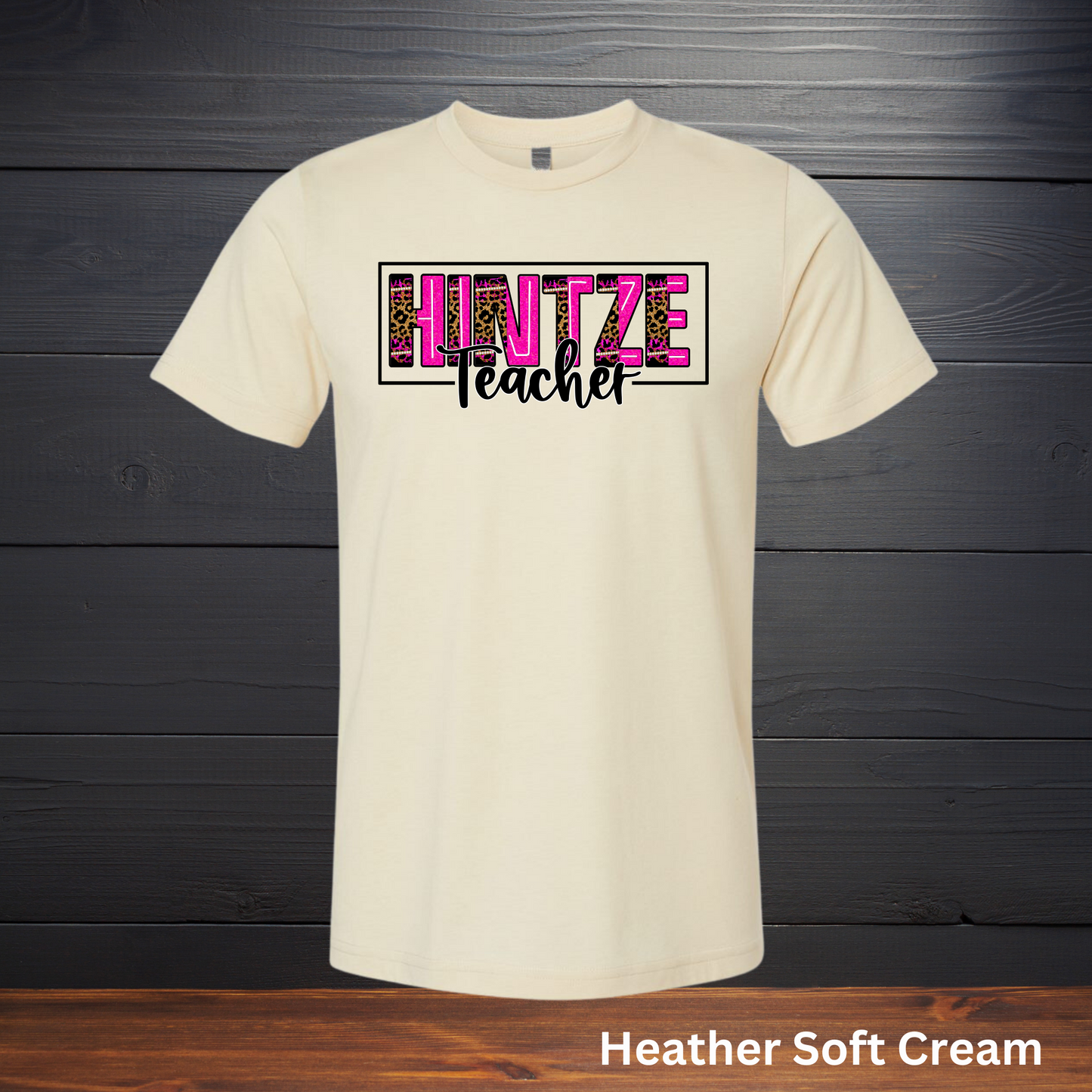 Adult T-Shirt- Hintze - Hintze Leopard and pink