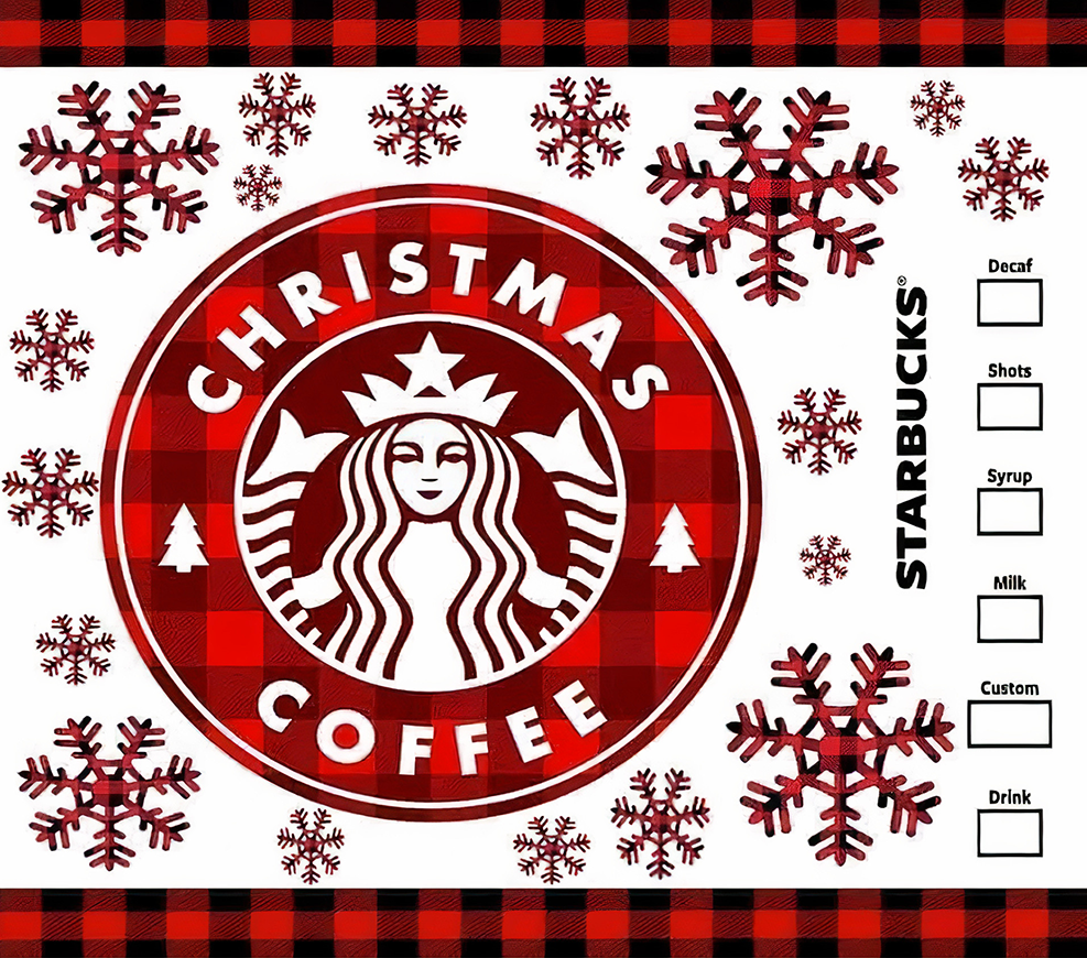 Christmas Coffee 20 oz Skinny Tumbler