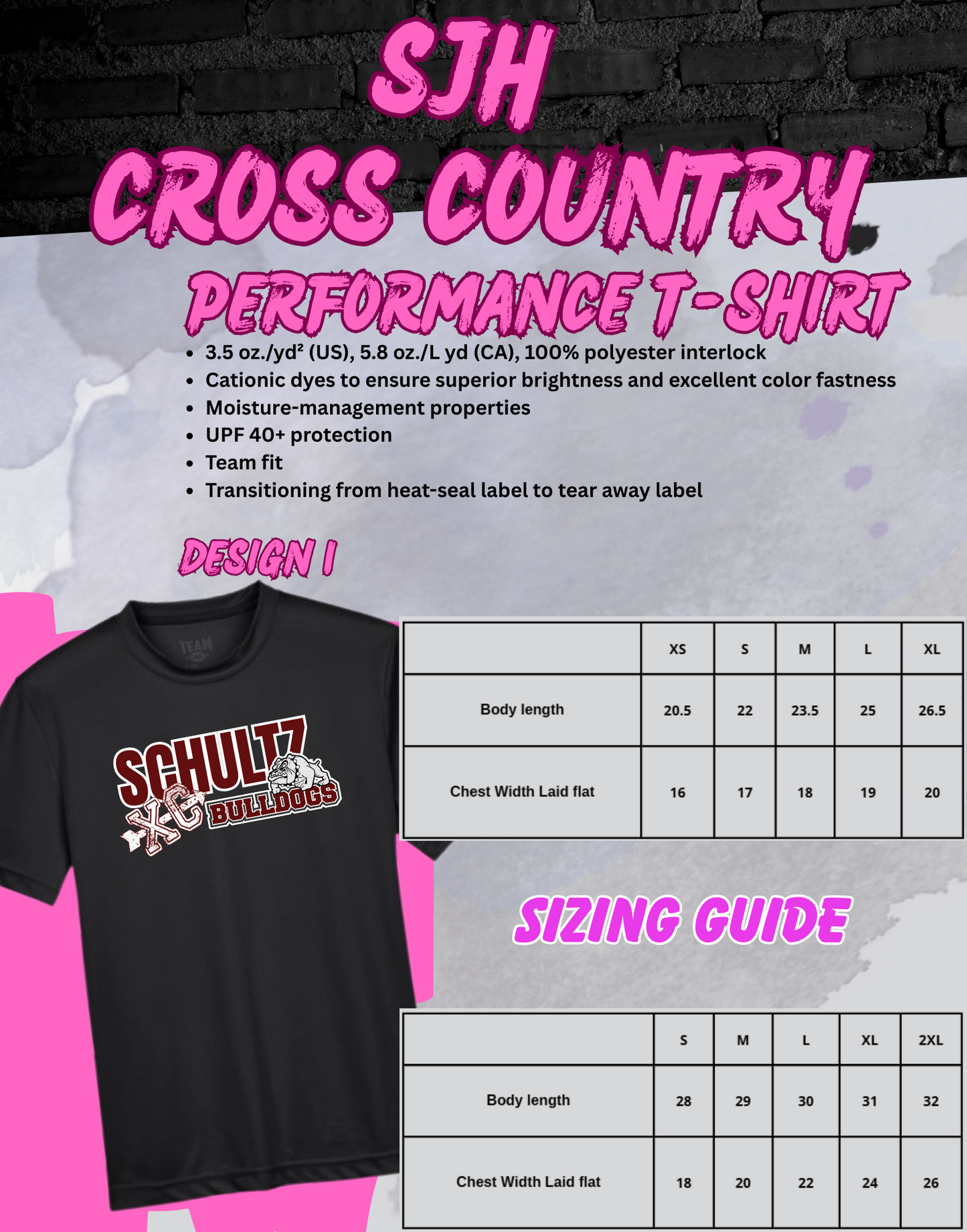 2025-26 SJH  Cross Country (design 1) T-Shirt