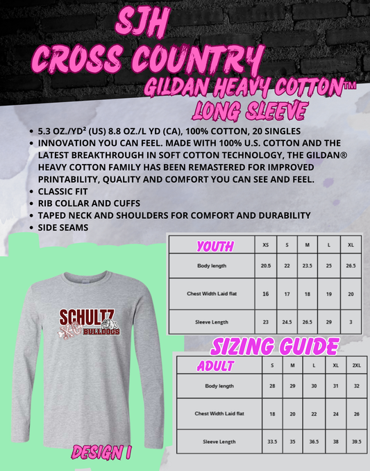 2025-26 SJH Cross Country (design 1) Long Sleeve