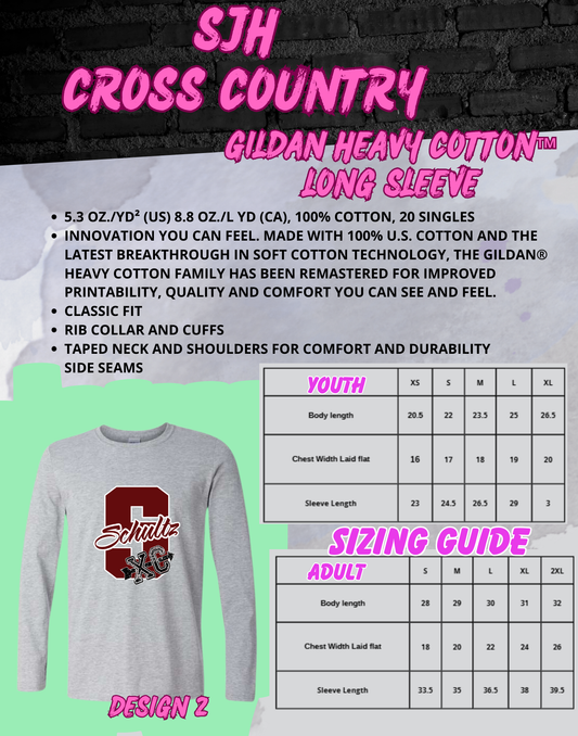 2025-26 SJH Cross Country (design 2) Long Sleeve