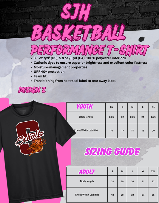 2025-26 SJH Basketball T-Shirt (Design 2)