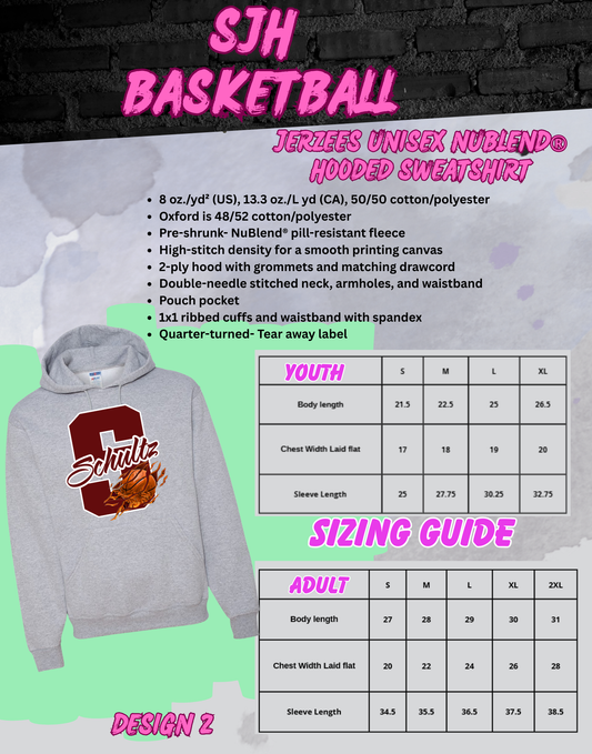 2025-26 SJH Basketball (design 2) Hoodie