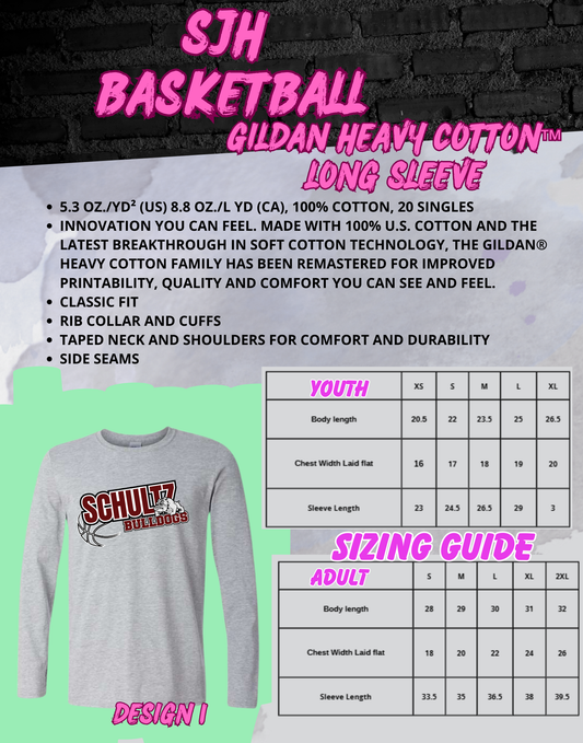 2025-26 SJH Basketball (design 1) Long Sleeve