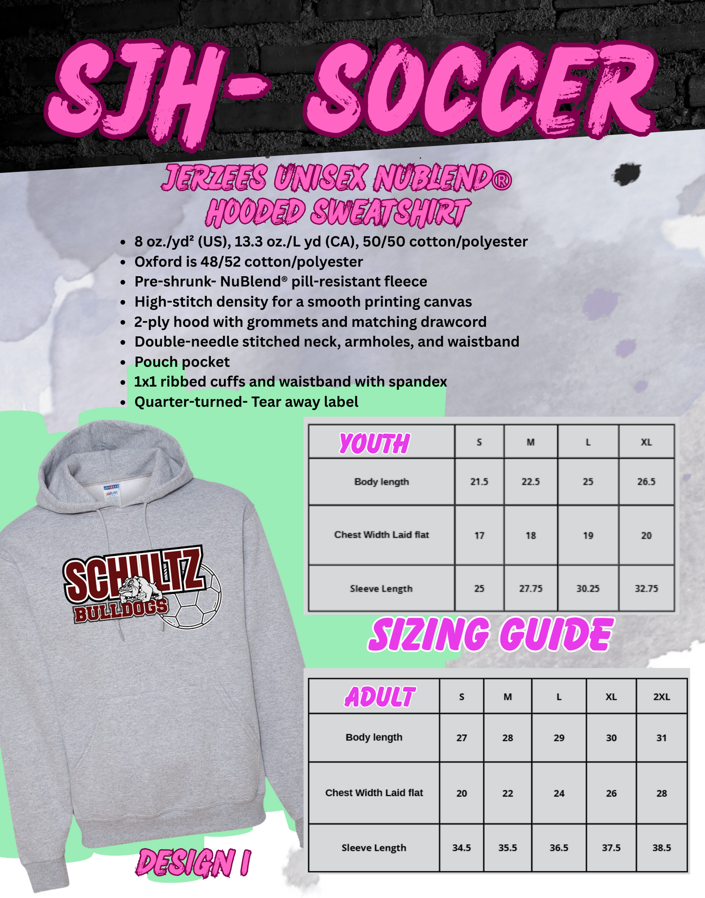 2025-26 SJH Soccer (design 1) Hoodie