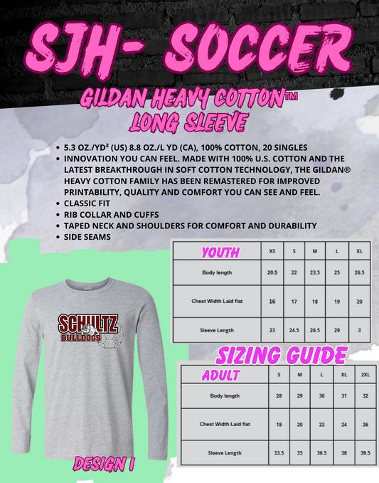 2025-26 SJH Soccer (design 1) Long Sleeve