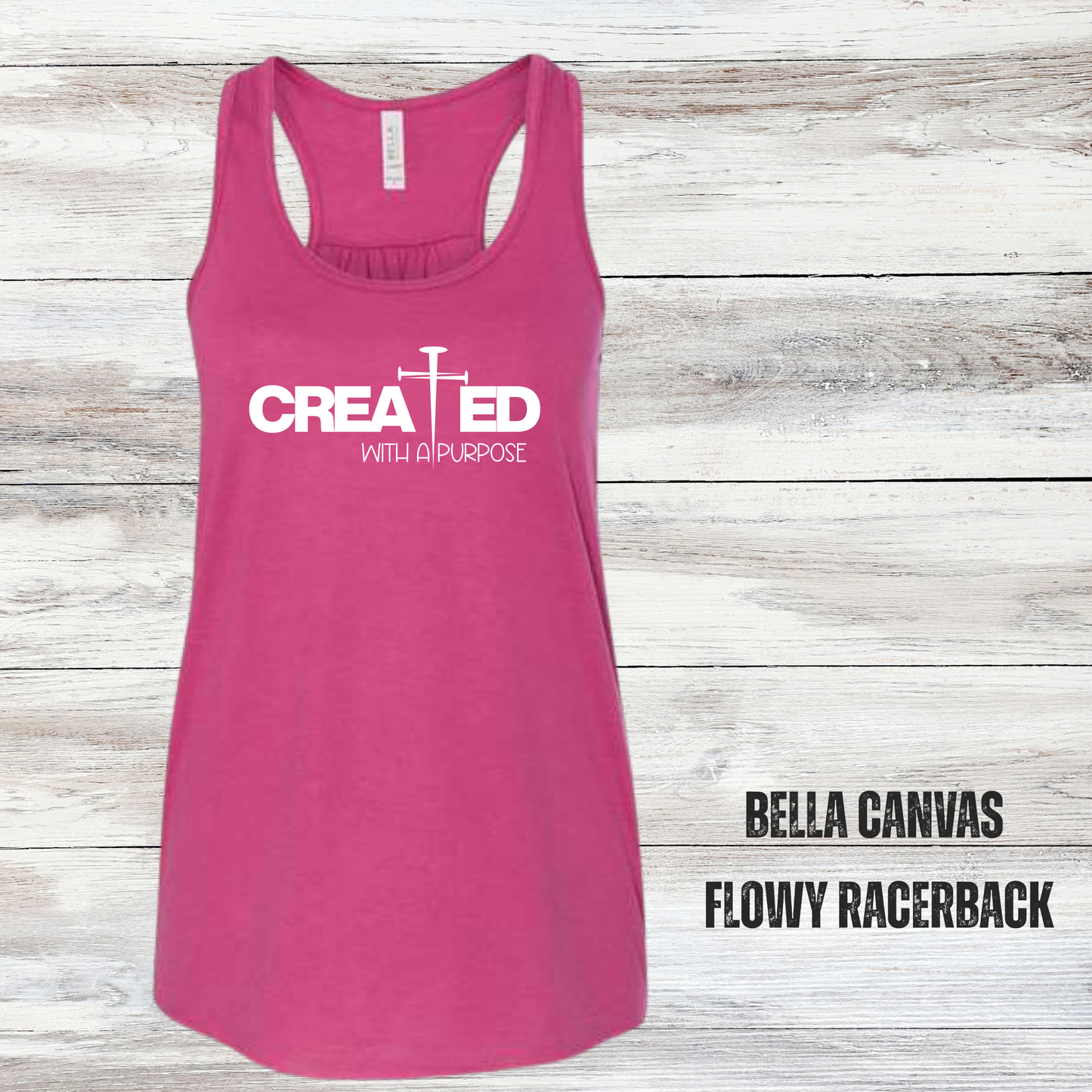 Created----Women's Bella Canvas Flowy Racerback Tank