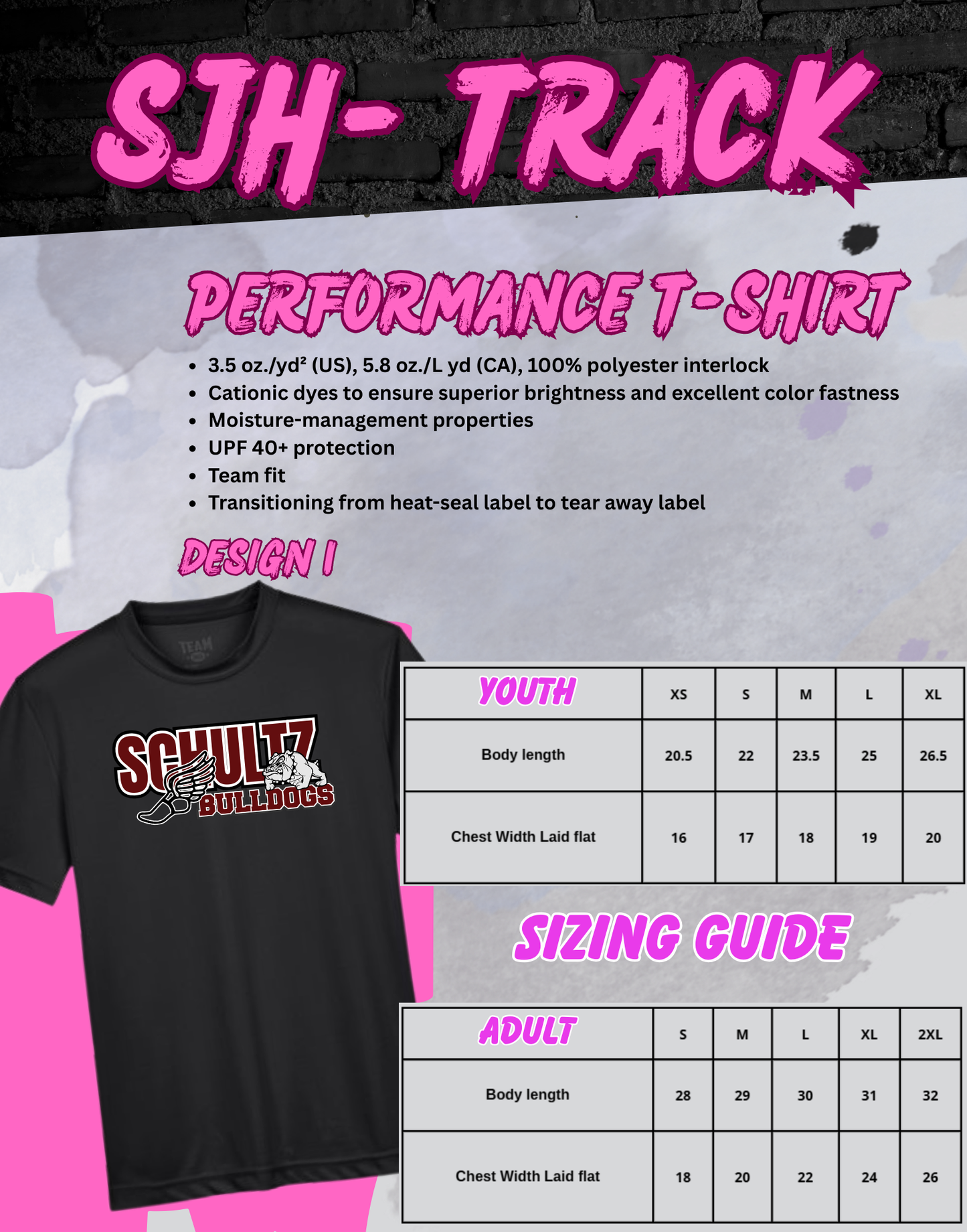 2025-26 SJH Track T-Shirt (Design 1)