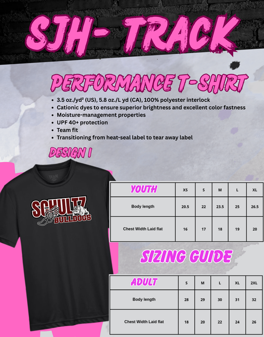 2025-26 SJH Track T-Shirt (Design 1)