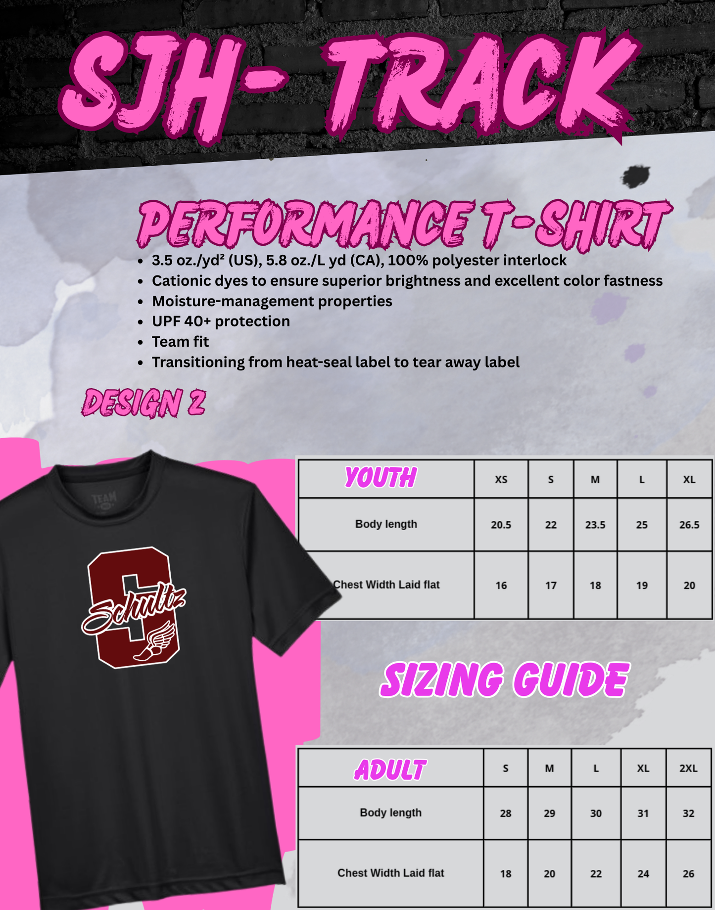 2025-26 SJH Track T-Shirt (Design 2)