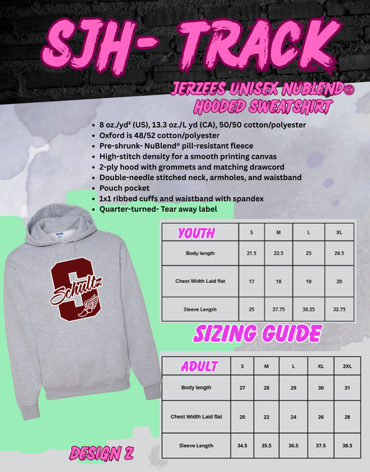2025-26 SJH Track (design 2) Hoodie