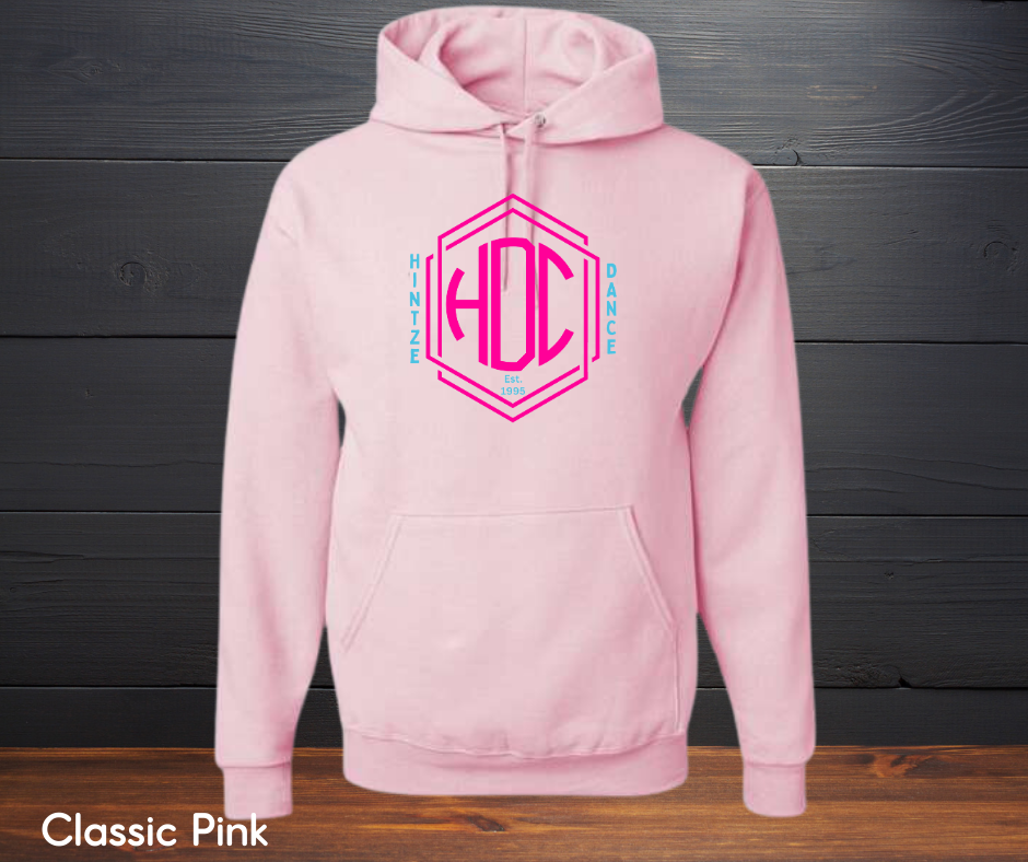 EMBROIDERED  Adult Hintze Dance Monogram Hooded Sweatshirt