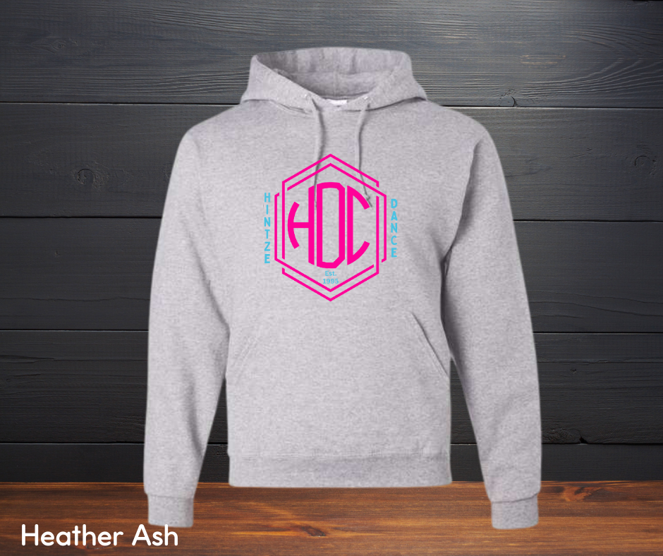 EMBROIDERED  Adult Hintze Dance Monogram Hooded Sweatshirt