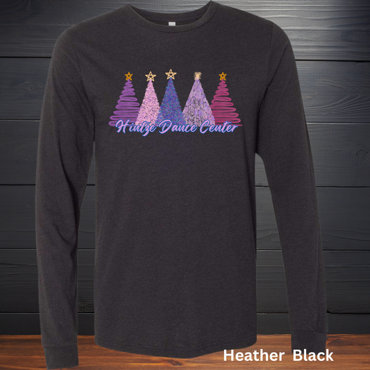 Adult LONG SLEEVE T-Shirt- Hintze Christmas- TREES