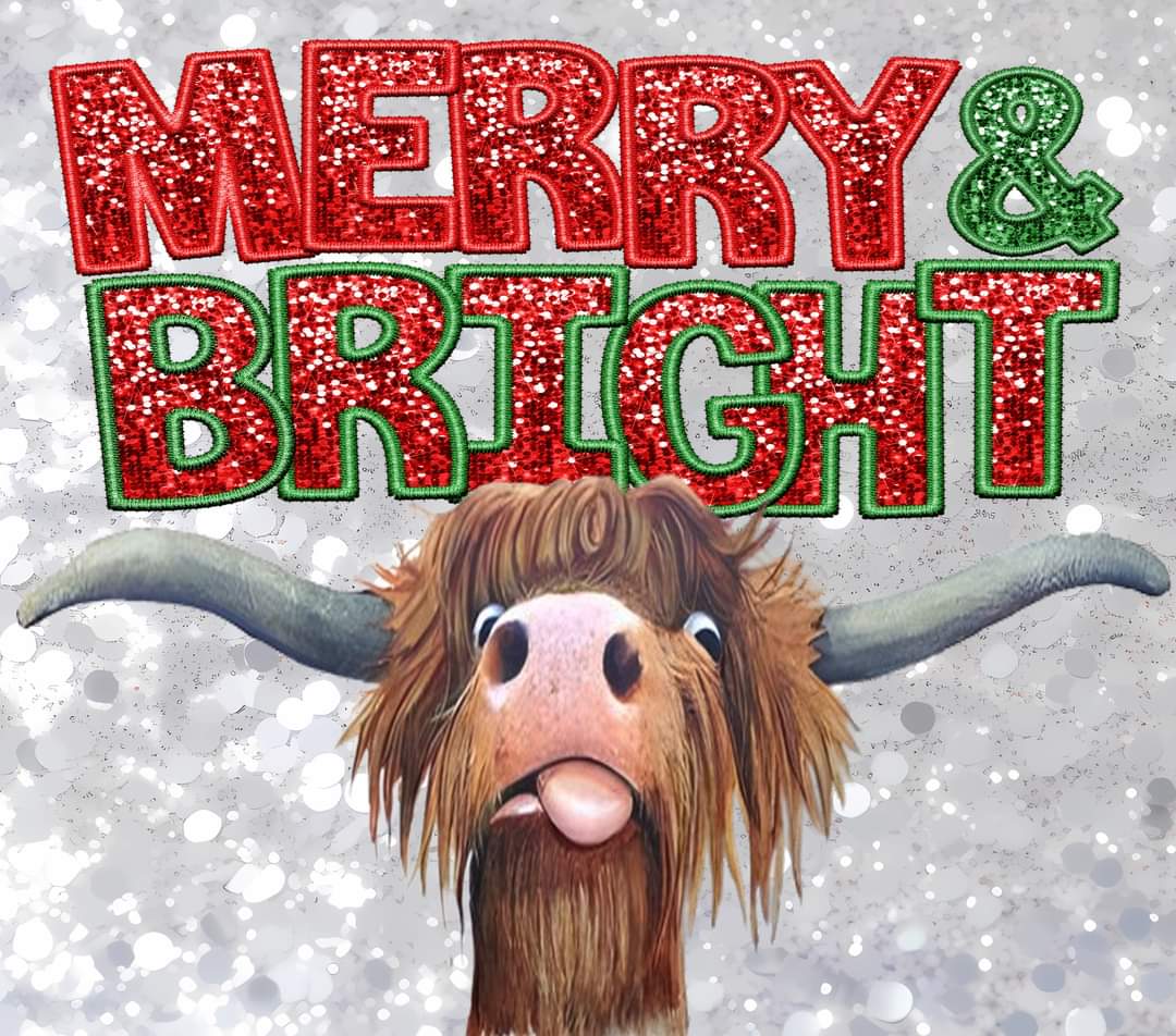 Merry & Bright 20 oz Skinny Tumbler