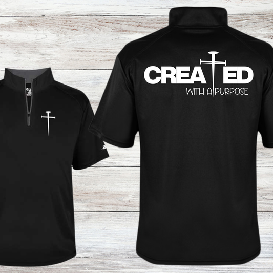 "Created With a Purpose" Men's B-Core Short Sleeve Quarter-Zip