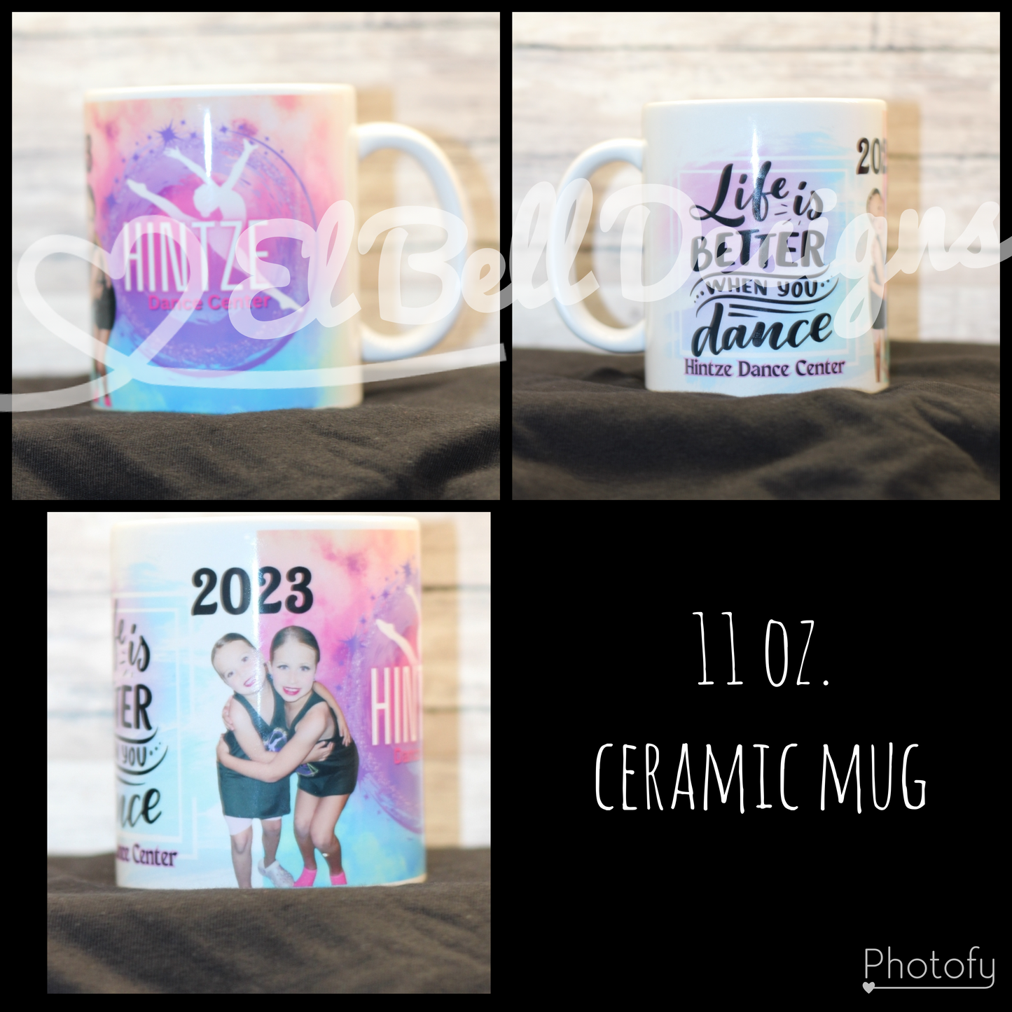 11 oz Ceramic Hintze Customizable "Dance" Mug