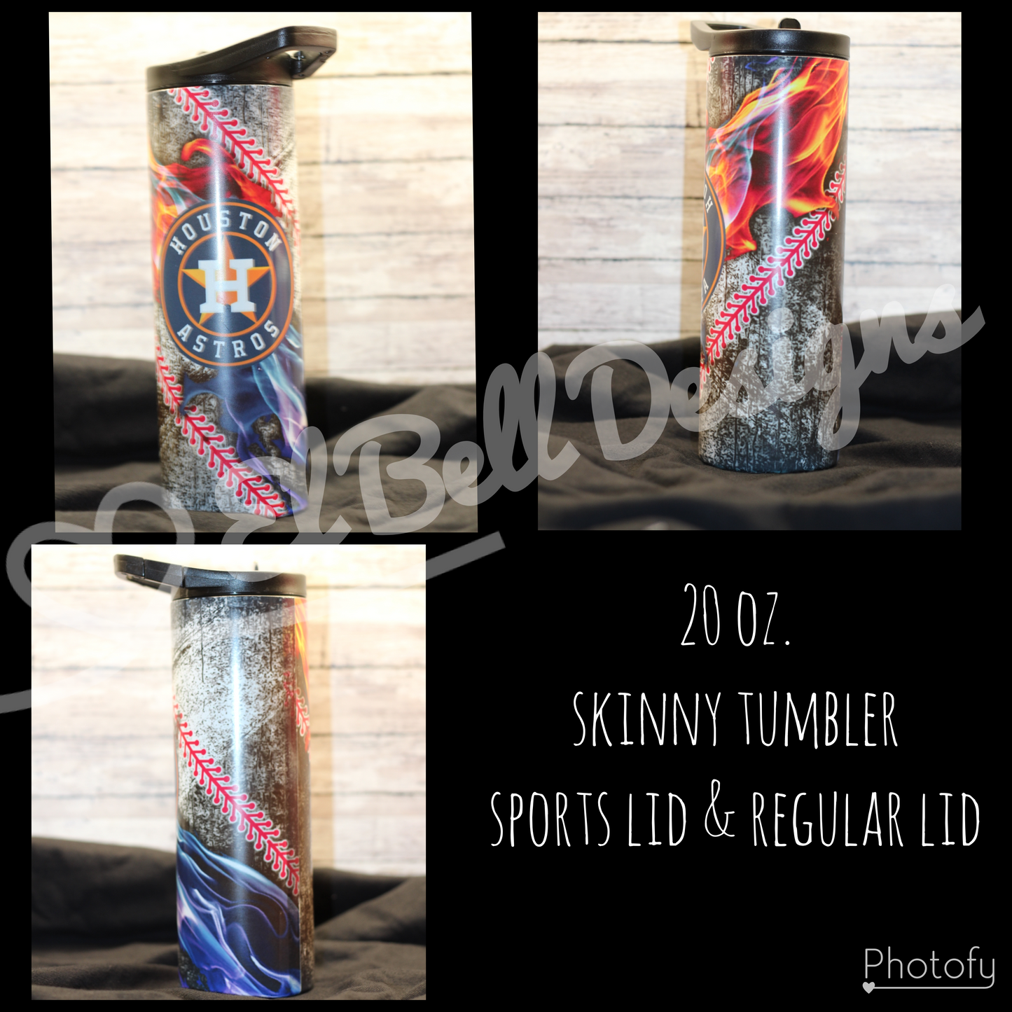 20 oz "Astros" Skinny Tumbler