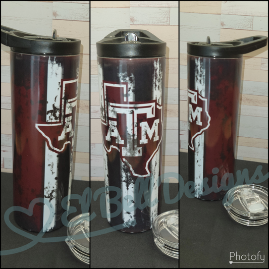 20 oz "Texas A&M" Skinny Tumbler