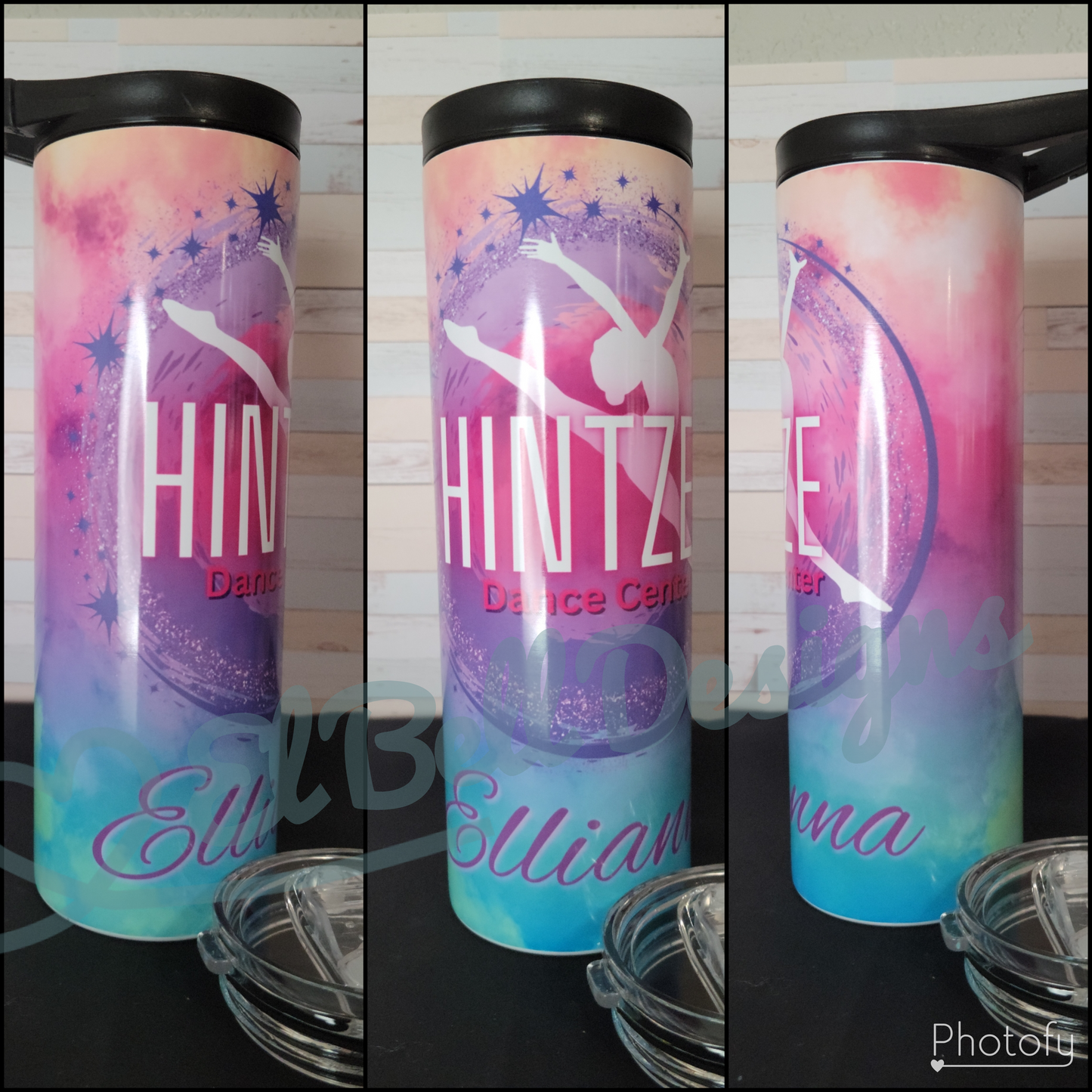 20 oz "Hintze Dance Custom with Name" Skinny Tumbler