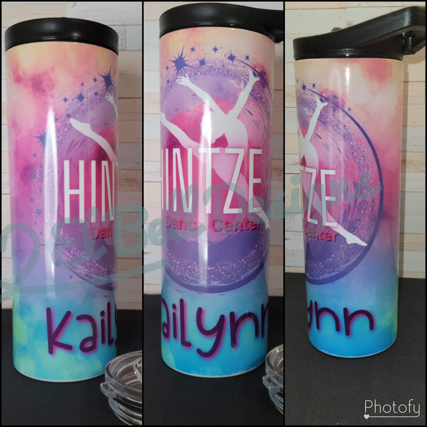 20 oz "Hintze Dance Custom with Name" Skinny Tumbler