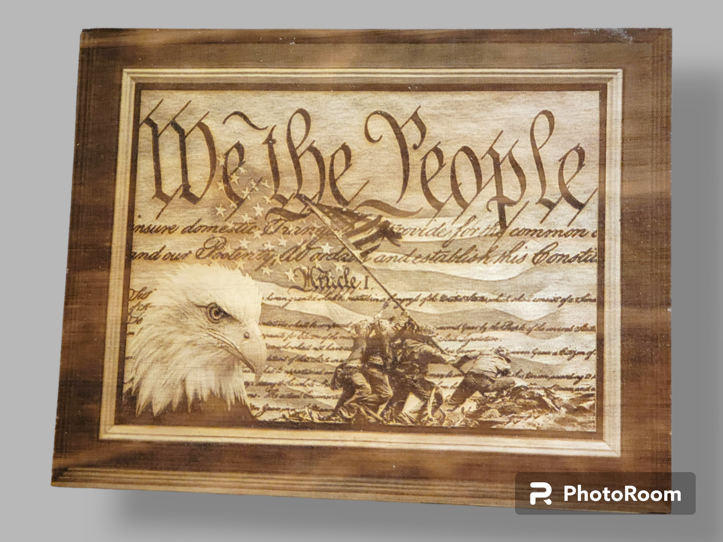 Unbelievable 14x11 "We the People" Wooden Engraved Sign