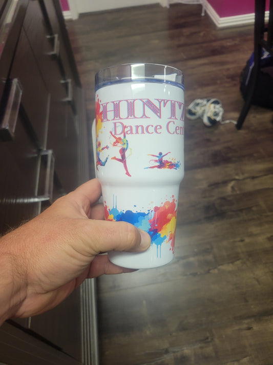 20 oz Dance tumbler with handle