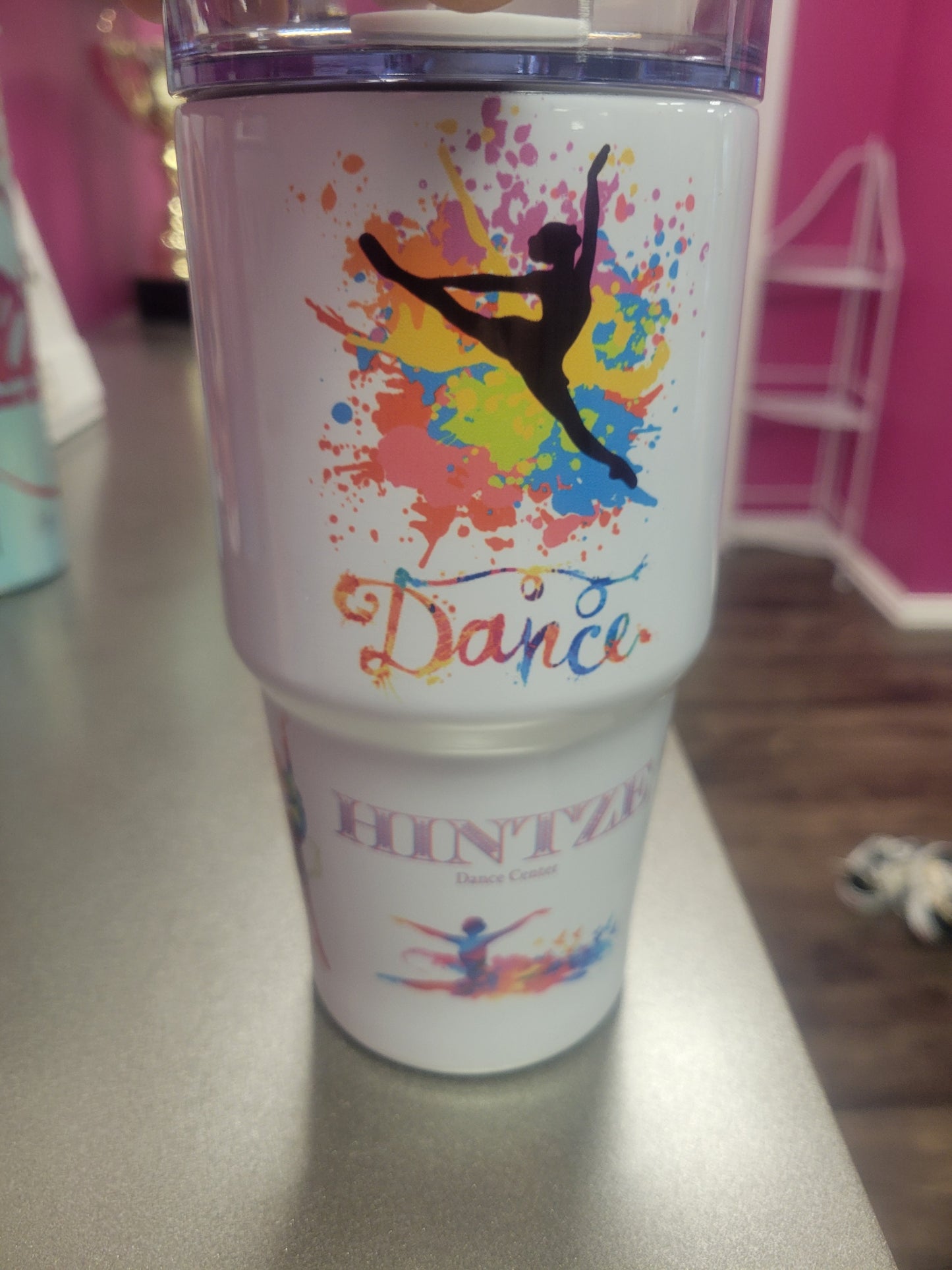 20 oz Dance tumbler with handle