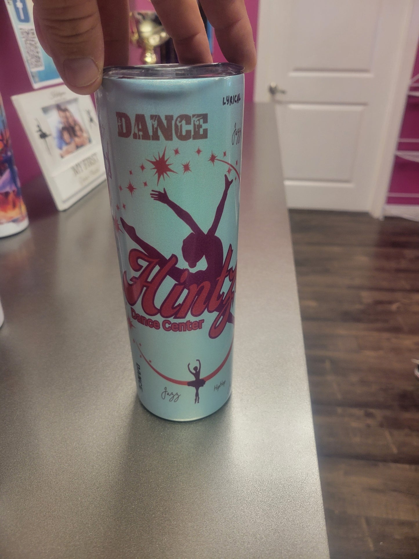 16 oz Metallic Dance tumbler