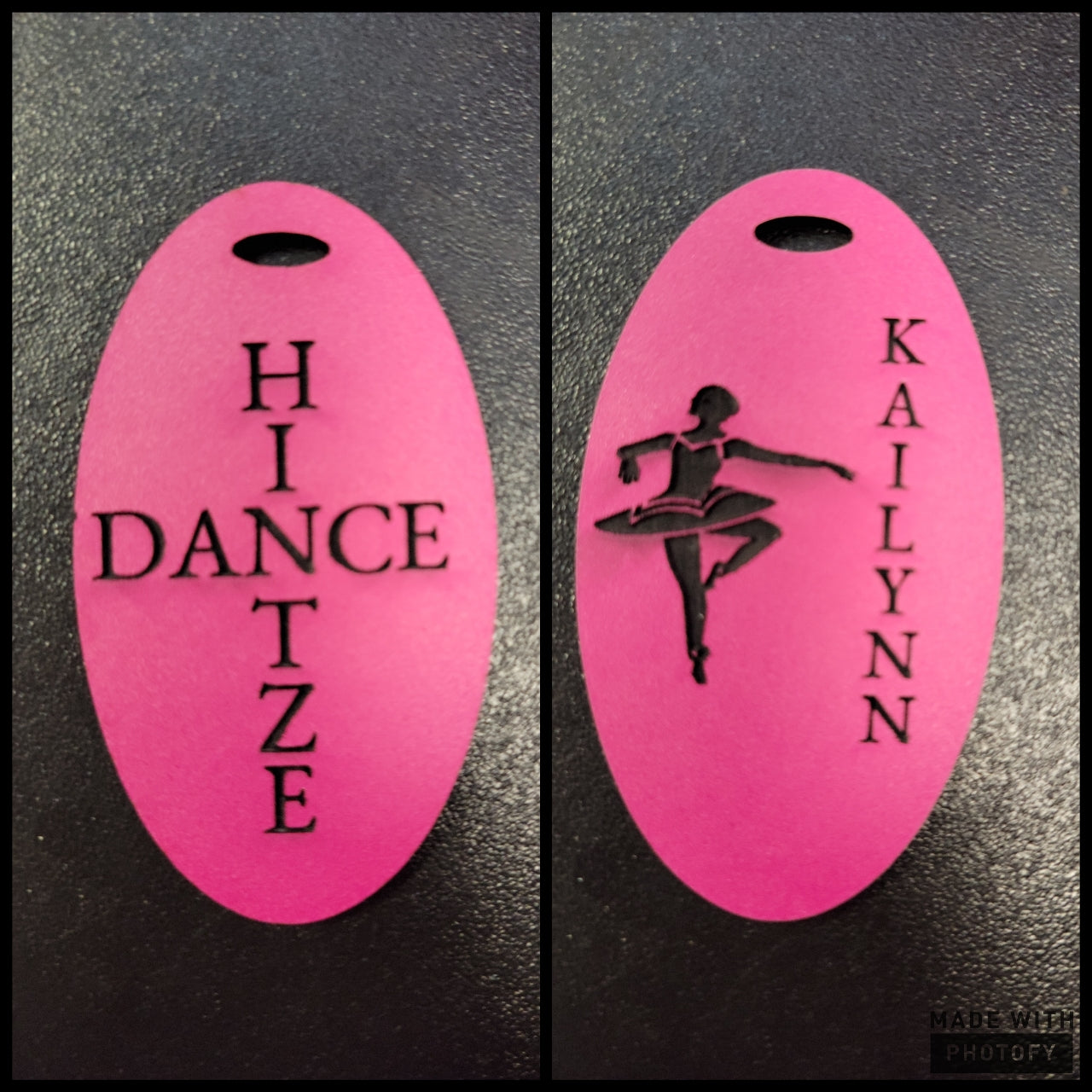 Two - Toned Hintze Dancer "Bag Tags" - Customizable