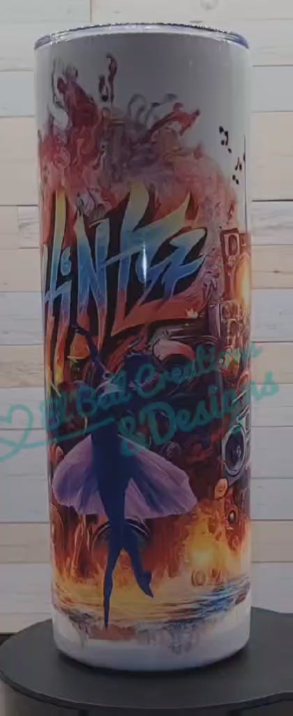 20 oz Skinny Tumbler Hintze Graffiti