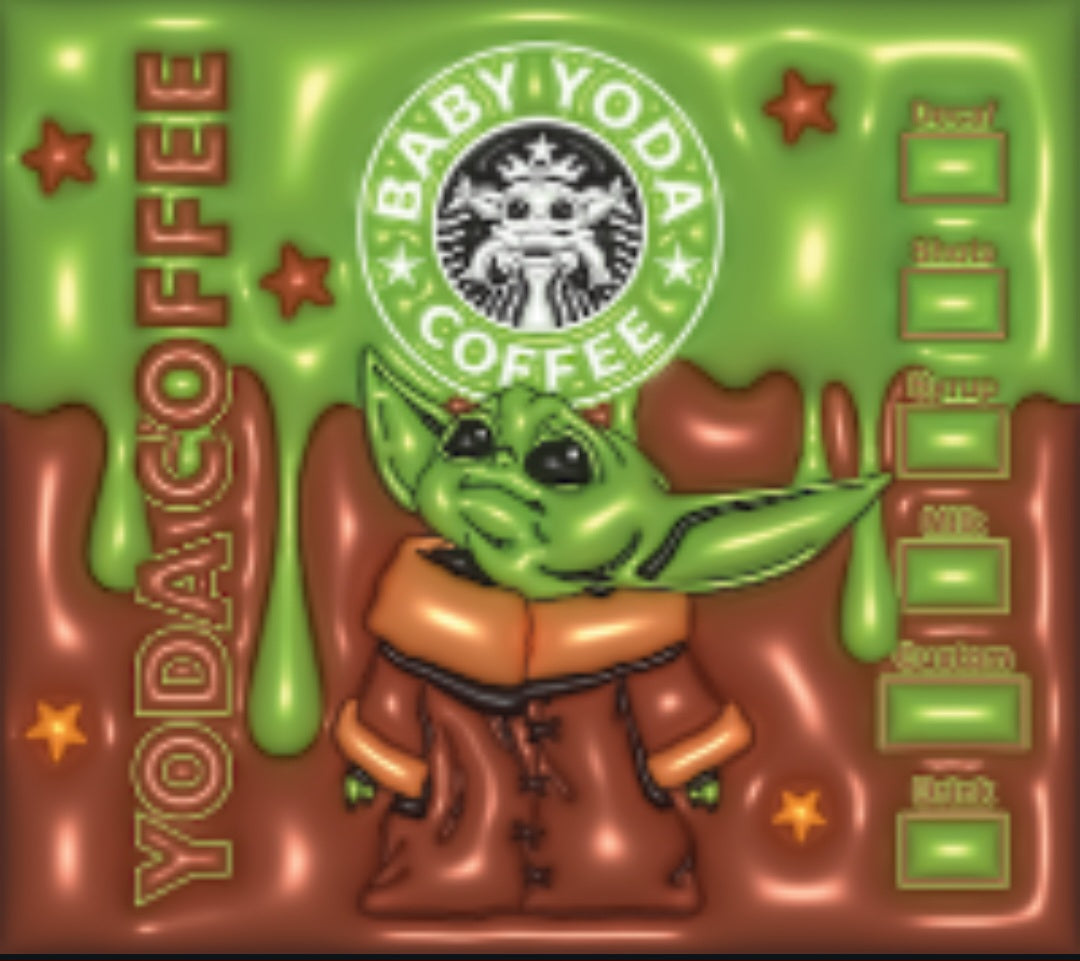 Baby Yoda 20 oz Skinny Tumbler